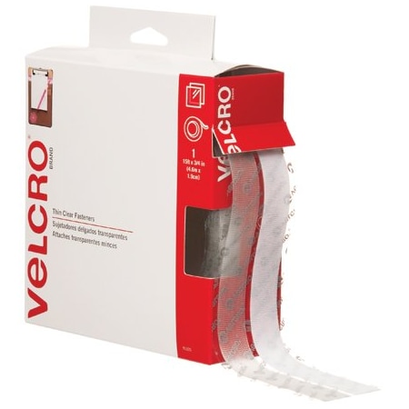 Velcro Brand 3/4'' x 15' - Clear VELCRO Brand Tape - Combo Pack BUY00021954